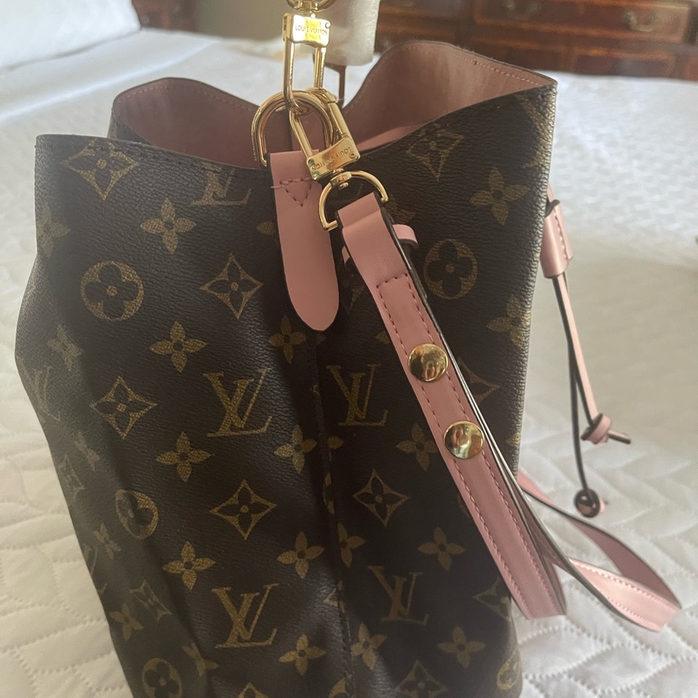 FASHION Louis Vuitton Monogram Brown and Pink Shoulder Bag - Picture 13 of 17